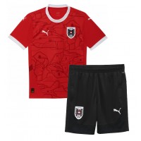 Camiseta Austria Primera Equipación Replica Eurocopa 2024 para niños mangas cortas (+ Pantalones cortos)